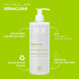 Thumbnail Nước làm sạch da, tẩy trang và giúp loại bỏ dầu SVR SEBIACLEAR EAU MICELLAIRE 400ml 2