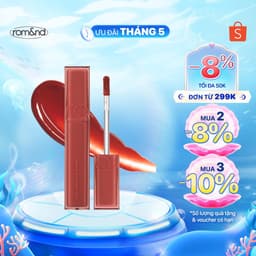 Thumbnail Son tint bóng, siêu lì cho đôi môi căng mọng Hàn Quốc Romand Dewyful Water Tint 5g 1
