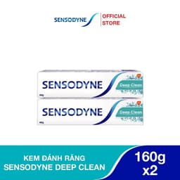 Thumbnail Bộ 2 Kem đánh răng SENSODYNE Deep Clean 160g giúp giảm ê buốt hiệu quả, sạch sâu cho hơi thở thơm mát 1