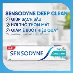 Thumbnail Bộ 3 Kem đánh răng SENSODYNE Deep Clean 160g giúp giảm ê buốt hiệu quả, sạch sâu cho hơi thở thơm mát 3