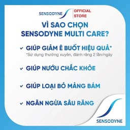 Thumbnail Bộ 3 Kem đánh răng SENSODYNE Multi Care 100g giúp giảm ê buốt hiệu quả và giúp nướu chắc khỏe 4