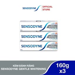 Thumbnail Bộ 3 Kem đánh răng SENSODYNE Gentle Whitening 160g giúp giảm ê buốt hiệu quả và làm trắng răng tự nhiên 1