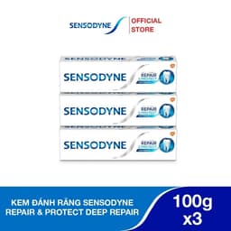 Thumbnail Bộ 3 Kem đánh răng SENSODYNE Repair & Protect Deep Repair 100g giúp phục hồi sâu và bảo vệ răng ê buốt 1