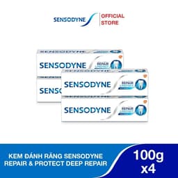 Thumbnail Bộ 4 Kem đánh răng SENSODYNE Repair & Protect Deep Repair 100g giúp phục hồi sâu và bảo vệ răng ê buốt 1