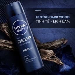 Thumbnail Bộ 2 Xịt Ngăn Mùi NIVEA MEN Deep Than Đen Hương Gỗ Đen (150 ml) - 80027 3