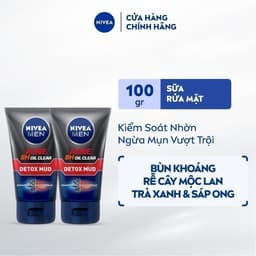 Thumbnail Bộ 2 Sữa Rửa Mặt NIVEA MEN Bùn Khoáng Kiểm Soát Nhờn | Ngừa Mụn | Sạch Sâu (100 g) - 83940x2 1