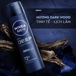 Thumbnail Xịt Ngăn Mùi NIVEA MEN Deep Than Đen Hương Gỗ Đen (150 ml) - 80027 3