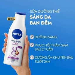 Thumbnail Sữa Dưỡng Thể NIVEA Sáng Da Ban Đêm từ 8 Super Foods (200 ml) - 88188 2