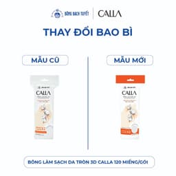 Thumbnail Combo 3 Bông tẩy trang làm sạch da Bông Bạch Tuyết Calla tròn 3D 120 miếng/gói 1