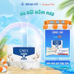 Thumbnail Bông tẩy trang Bông Bạch Tuyết Calla Xỏ Ngón Dạng Túi, làm sạch da 80 miếng/hộp 1