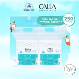 Thumbnail Combo 2 túi Bông tẩy trang làm sạch da Bông Bạch Tuyết Calla Sạch Sâu (250gr/túi) 1