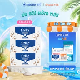 Thumbnail Combo 3 Bông tẩy trang Bông Bạch Tuyết Calla Xỏ Ngón Dạng Túi, làm sạch da 80 miếng/hộp 1