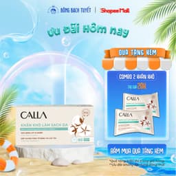 Thumbnail Khăn khô Bông Bạch Tuyết làm sạch da Calla đa năng 80 miếng/hộp - bông tẩy trang 1