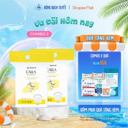 Thumbnail Combo 2 túi Bông tẩy trang làm sạch da Bông Bạch Tuyết Calla mềm mịn (500gr/túi) 1