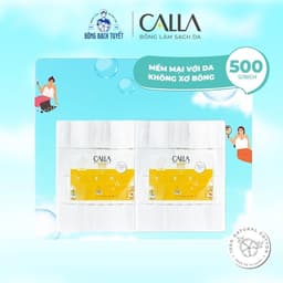 Thumbnail Combo 2 túi Bông tẩy trang làm sạch da Bông Bạch Tuyết Calla mềm mịn (500gr/túi) 4