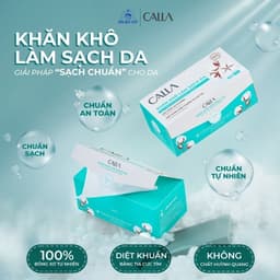 Thumbnail Khăn khô Bông Bạch Tuyết làm sạch da Calla đa năng 80 miếng/hộp - bông tẩy trang 3