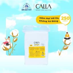 Thumbnail Bông tẩy trang làm sạch da Bông Bạch Tuyết Calla mềm mịn (250gr/túi) 2