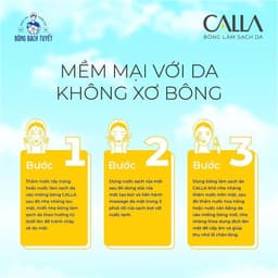 Thumbnail Bông tẩy trang làm sạch da Bông Bạch Tuyết Calla mềm mịn (250gr/túi) 4