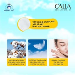 Thumbnail Combo 2 túi Bông tẩy trang làm sạch da Bông Bạch Tuyết Calla mềm mịn (250gr/túi) 4