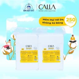 Thumbnail Combo 2 túi Bông tẩy trang làm sạch da Bông Bạch Tuyết Calla mềm mịn (250gr/túi) 3