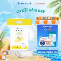 Thumbnail Bông tẩy trang làm sạch da Bông Bạch Tuyết Calla Mềm Mịn 500Gr 1