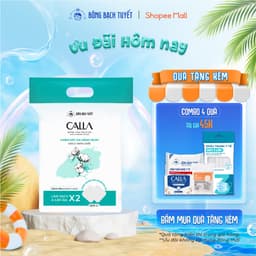 Thumbnail Bông tẩy trang làm sạch da Bông Bạch Tuyết Calla Sạch Sâu 500Gr 1