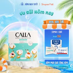 Thumbnail Bông tẩy trang làm sạch da Bông Bạch Tuyết Calla Sạch Sâu 150 miếng/hộp 1