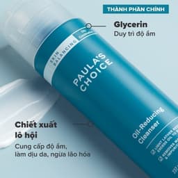 Thumbnail Sữa rửa mặt cân bằng độ ẩm và giảm dầu Paula's Choice Skin Balancing Oil Reducing Cleanser 473ml - 1151 3