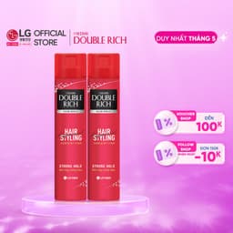 Thumbnail Combo 2 chai gôm xịt giữ nếp tóc Double Rich Hair Styling Strong Hold 170ml 1