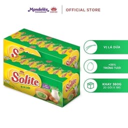 Thumbnail Hộp Bánh Bông Lan Cuộn Kem/ Tròn Kem Solite, Vị Lá Dứa/ Bơ Sữa/ Dâu, Combo 2 hộp X 360G 3