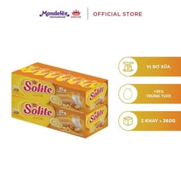 Thumbnail Hộp Bánh Bông Lan Cuộn Kem/ Tròn Kem Solite, Vị Lá Dứa/ Bơ Sữa/ Dâu, Combo 2 hộp X 360G 2