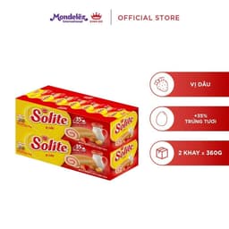 Thumbnail Combo 2 Hộp Bánh Bông Lan Cuộn Kem Solite Vị Lá Dứa/ Bơ Sữa/ Dâu, Hộp 2X360G 2