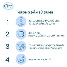 Thumbnail Kem Tẩy Lông đa vùng Hương Nước Hoa Cléo Avocado Hair Removal For All Skin Type 70G 4