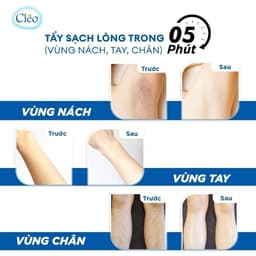 Thumbnail Combo Kem Tẩy Lông Đa Vùng Cleo Hương Nước Hoa 70g và Kem Tẩy Lông Vùng Viền Bikini 50g 1