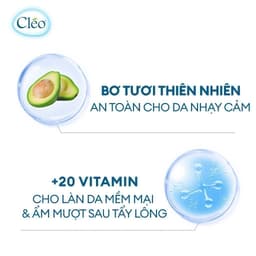 Thumbnail Kem Tẩy Lông đa vùng Hương Nước Hoa Cléo Avocado Hair Removal For All Skin Type 70G 3