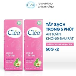Thumbnail Combo 02 Kem Tẩy Lông Cho Da Nhạy Cảm Cleo Avocado Hair Removal Cream 50g/ tuýp 1
