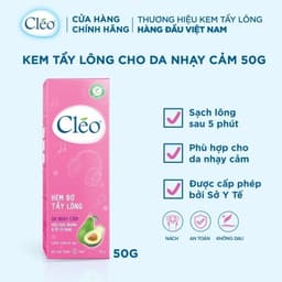 Thumbnail Bộ kem tẩy lông Cleo 50g cho viền bikini và kem tẩy lông nách Cleo 50g cho da nhạy cảm 2