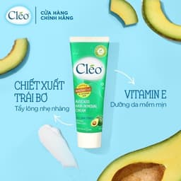 Thumbnail Kem Tẩy Lông cho da nhạy cảm và mọi loại da công thức cải tiến mùi hương dễ chịu Cléo Avocado Hair Removal 50G 3