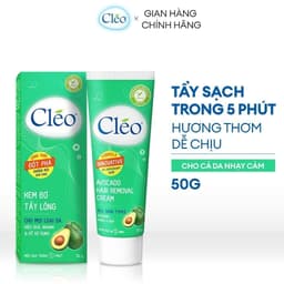 Thumbnail Kem Tẩy Lông cho da nhạy cảm và mọi loại da công thức cải tiến mùi hương dễ chịu Cléo Avocado Hair Removal 50G 1