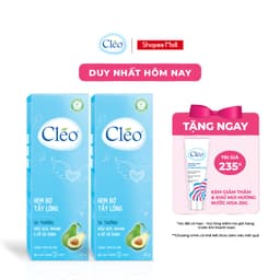 Thumbnail Combo 02 hộp Kem Tẩy Lông Cho Da Thường Cleo Avocado Hair Removal Cream Normal Skin 50g/hộp tẩy lông chân, tay, nách,... 1
