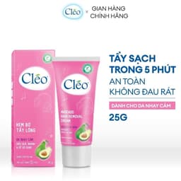 Thumbnail Kem Tẩy Lông Cho Da Nhạy Cảm Cléo Avocado Hair Removal Cream Sensitive Skin 25G 2