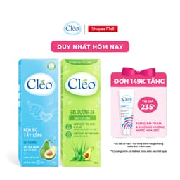 Thumbnail Combo Kem Tẩy Lông Cho Da Thường Cléo Avocado Hair Removal Cream Normal Skin 50g và Gel Dưỡng Dịu Da Sau Tẩy Lông 50g 1