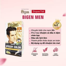 Thumbnail Thuốc Nhuộm Tóc Phủ Bạc Dạng Kem Bigen Men  - Dành Cho Nam Phủ Bạc Thảo Dược Hoàn Hảo, Giảm Gãy Rụng 80ml 1