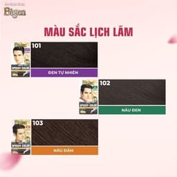 Thumbnail Thuốc Nhuộm Tóc Phủ Bạc Dạng Kem Bigen Men  - Dành Cho Nam Phủ Bạc Thảo Dược Hoàn Hảo, Giảm Gãy Rụng 80ml 4