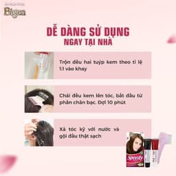 Thumbnail Thuốc Nhuộm Tóc Phủ Bạc Dạng Kem Bigen Speedy Conditioning Color-Bigen Số Phủ Bạc Thảo Dược Thời Trang 80ml 4