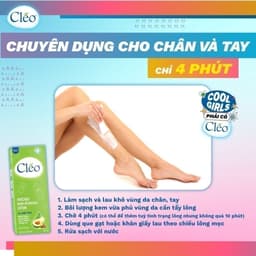 Thumbnail Kem Tẩy Lông Cho Mọi Loại Da Cléo Avocado Lotion Hair Removal All Skin Type 90ML 3