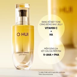 Thumbnail Tinh chất sáng da căn bóng chứa AHA/PHA giúp da săn chắc rạng rỡ Ohui Miracle Toning Glow Serum 50ML 3