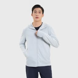 Thumbnail Áo chống nắng nam 2025 CANIFA dài tay có mũ kéo khóa chất vải mát lạnh 8OT25S001 3