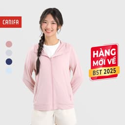 Thumbnail Áo chống nắng nữ 2025 CANIFA dài tay có mũ dáng vừa vải mát lạnh 6OT25S003 1