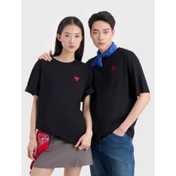 Thumbnail Áo phông unisex người lớn CANIFA cổ tròn cộc tay có hình in 5TS25S007 1